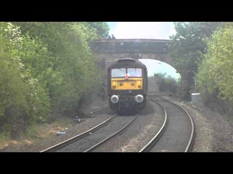 Steam Train through Flint Station 19.05.12