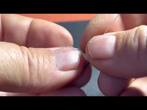 How to tie the hook to the method feeder with monofilament and the barb with textile!!!!