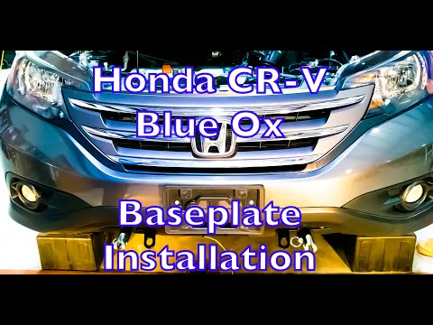 14' Honda CR-V (Blue Ox Base Plate Installation walk through)
