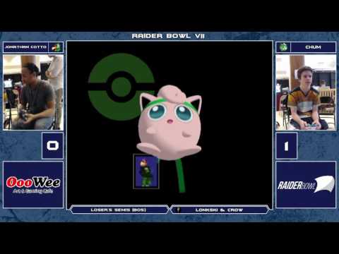 Raider Bowl VII Melee Singles - Chum (Jigglypuff) vs Jonathan Cotto (Falco/Marth) - Loser's Semis