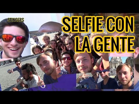 Selfie con gli sconosciuti - Prank - Esperimento sociale - Stingers - Selfie with strangers