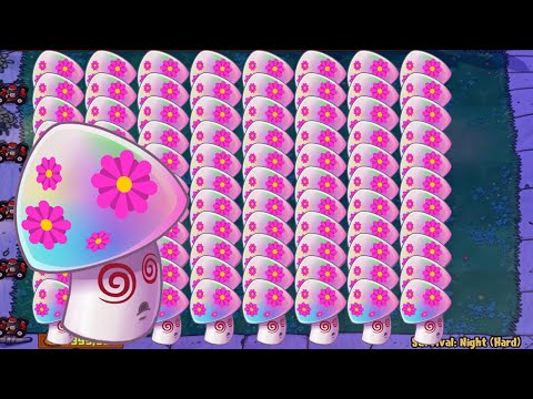 Plants vs Zombies  - Hypno shroom vs All Zombies