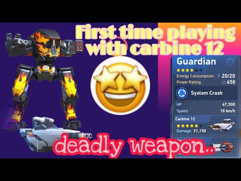 Gurdian with carbine 12 + missile rack 8.....  🤩🤩Deadly weapon...🤘🤘Godlike+Nemesis  gameplay......