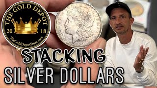 Stacking Silver Dollars - Coin Shop Owner Answers Question:  Are they Worth Stacking?