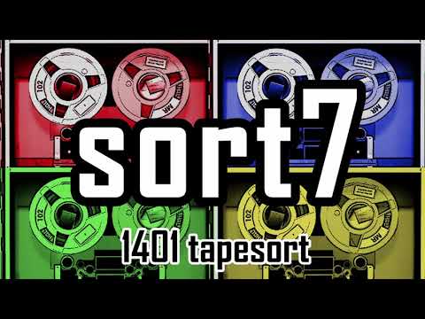 IBM 1401 howto: sort7 tapesort - R12