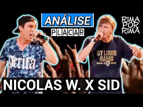 NICOLAS WALTER (RS) X SID (DF) | NACIONAL 2016 - | ANÁLISE - Rima por Rima