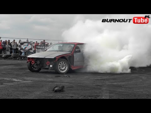 Palenie gumy BMW E36 325 - STRYJO cz.2 - Majówka z BMW  2023 Toruń