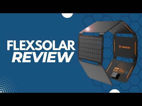 Review: FlexSolar 40W Foldable Solar Panel Charger with USB-C and USB-A Outputs for Phones, Power