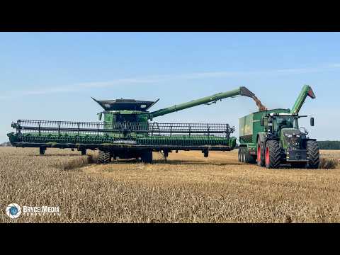 John Deere X9 1100 x3 Mähdrescher & Fendt 936 Vario, John Deere 7R - Schlagkräftige Ernte 2025 Teil1