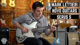 Video thumbnail for Mark Lettieri - Novo Serus S - Firemist Silver w/ ThroBaks | Midwood Guitar Studio by Midwood Guitar Studio