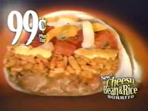 Taco Bell New Cheesy Bean & Rice Burrito - 2003...