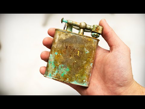 Large Lighter restoration with 24 Karat gold plating