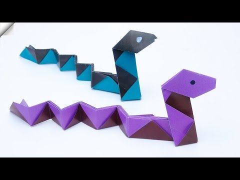 Amazing Paper Snake Moving paper toys