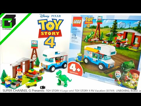 TOY STORY 4 RV Vacation LEGO set! (10769) Featuring Jessie, Rex, and Forky!