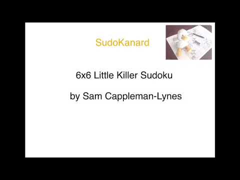 [Eng] 6x6 Little Killer Sudoku, by Sam Cappleman-Lynes