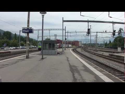 BLS Re 485 "018" with RoLa in Thun [30.06.11]