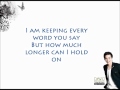 David Archuleta Wait W Lyrics On Screen