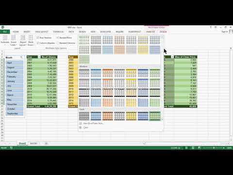 Trend analysis in Excel