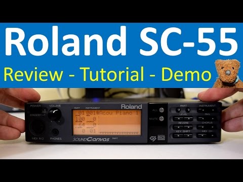 Roland SC-55 Sound Canvas Review Guide Demonstration