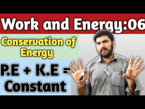Conservation of energy, lec 05, unit 06, class 9th physics, school activities by Waseem ur Rahman