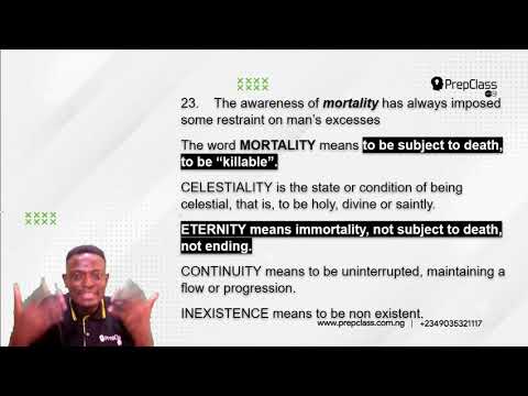 Q21 to Q25 JAMB ENGLISH 2017 PAST QUESTIONS SOLVED