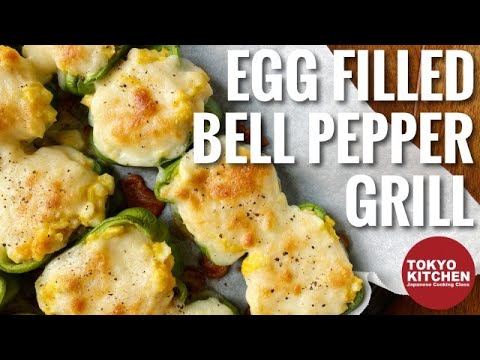HOW TO MAKE BELL PEPPERS STUFFED WITH JAPANESE EGG TARTAR SAUCE