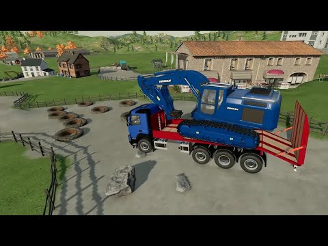 COLORED VOLVO TRUCK DEATH RUN Farming Simulator 22