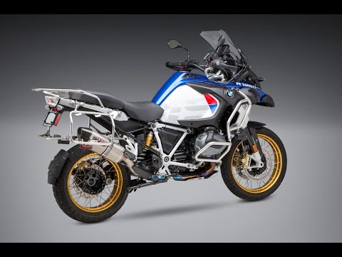 Yosh R-77 Street Slip On SS Exhaust Pipe Works BMW R1200GS R1250GS 7