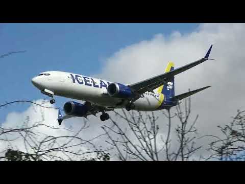 Icelandair Boeing 737 MAX 8[ New Livery] at London  Heathrow 12/03/2022.