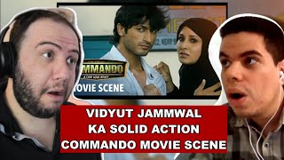 🇮🇳 INDIAN MARTIAL ARTS! Vidyut Jammwal Ka Solid Action | Commando Scene - Producer Reacts