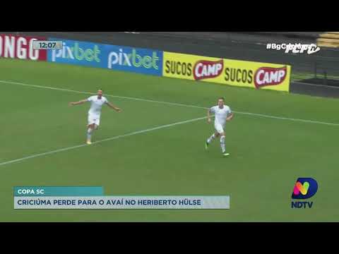 Criciúma enfrenta o Avaí e perde por 3 a 1 pela Copa SC