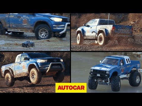 Toyota Hilux Bruiser vs Tamiya Bruiser | Christmas off-road special | Autocar