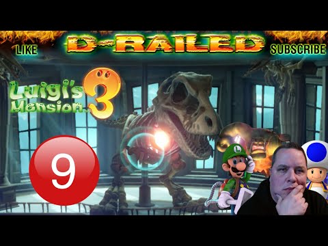 Luigi's Mansion 3 - Walkthrough & Gameplay Part 9 - 9F Unnatural History Museum - Dinosaur Skeleton