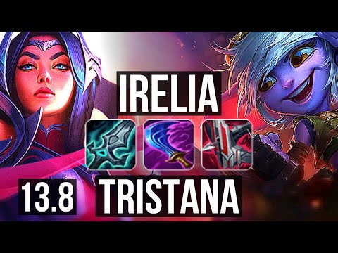 IRELIA vs TRISTANA (MID) | 6 solo kills, Legendary, 14/2/4, 900+ games | KR Master | 13.8