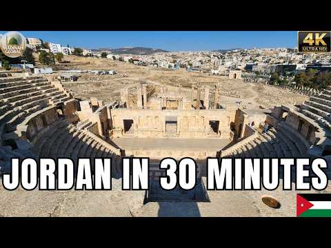 JORDAN IN 30 MINUTES 🇯🇴 | 4K Walking Tour of Amman, Jerash, Karak & More