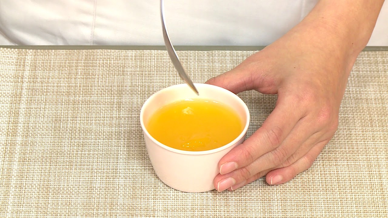 ゼリーを薄くスライスする方法