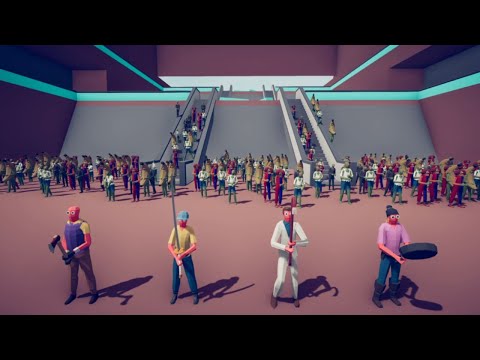Shopping Mall Zombies vs Left 4 Dead 2 Team Mini Story TABS Mod Totally Accurate Battle Simulator