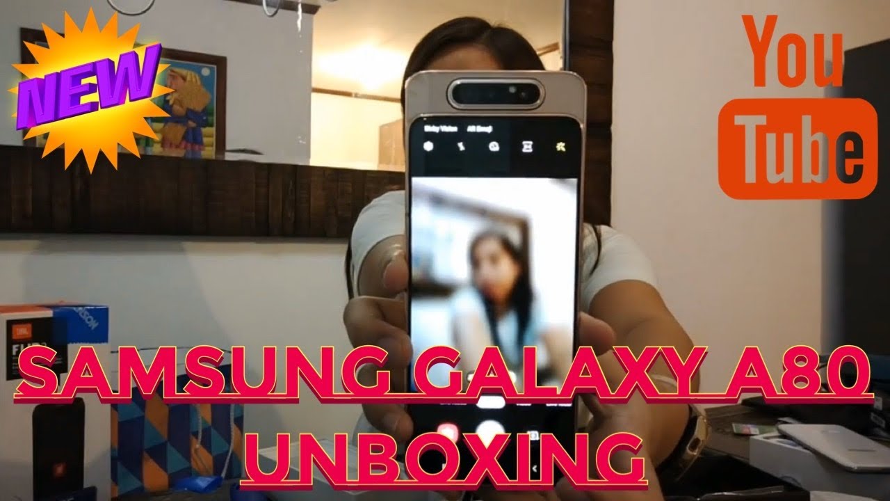 Samsung Galaxy A80 Angel Gold Unboxing
