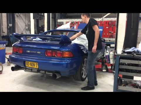 Toyota MR2 with forged 3SGTE first start, PTE 5130 Turbo GSC 268 Cams