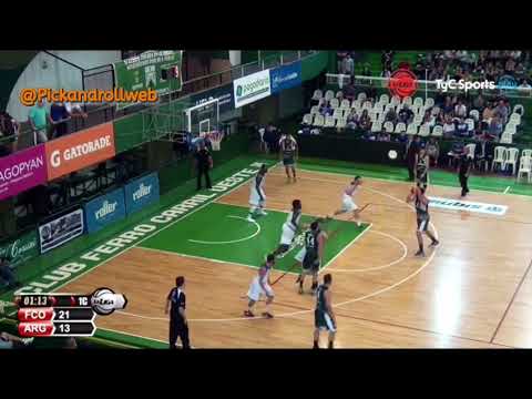 Ferro   Argentino   Poste alto Alessio asiste aCowan 1errC   Super20 #LNB Juego    4 11 2017