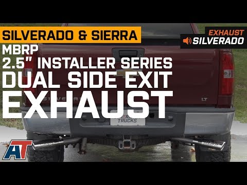 2007-2013 Silverado & Sierra MBRP 2.5\" Installer Dual Side Exit 5.3L Exhaust Sound Clip & Install