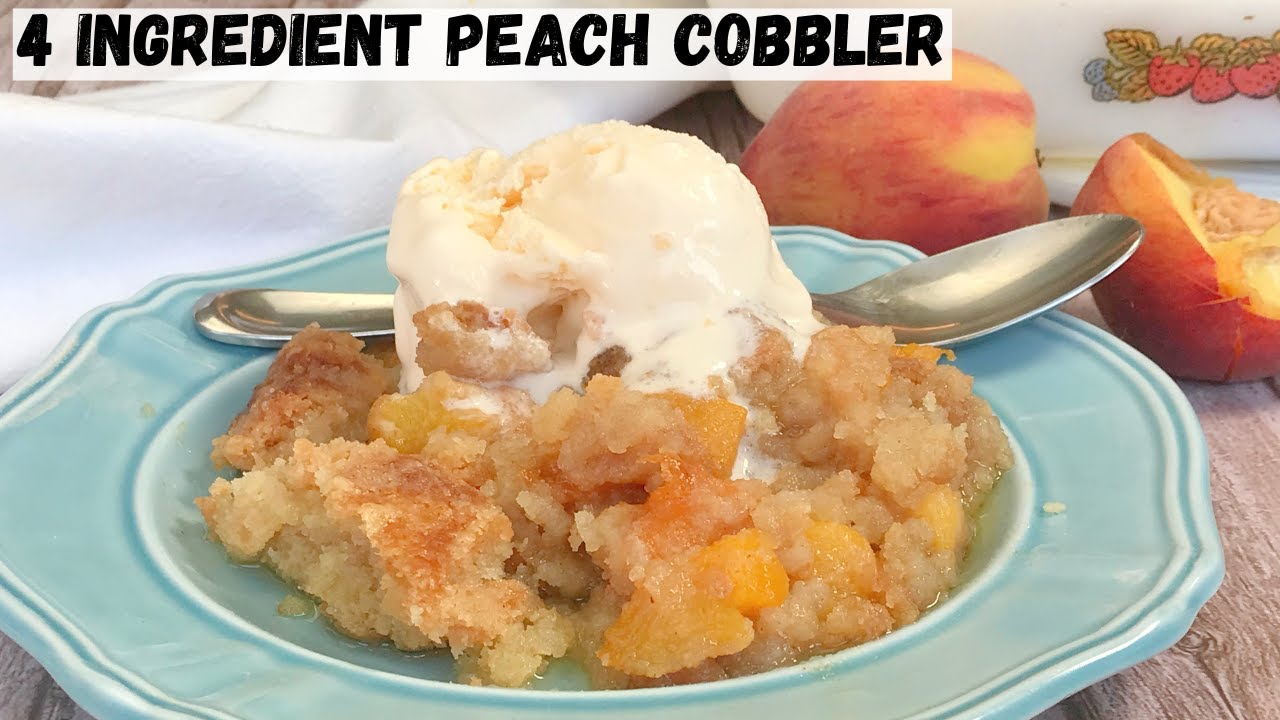 5-Minute Peach Cobbler Recipe - So Easy!