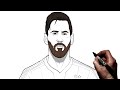 How To Draw Lionel Messi | Step By Step