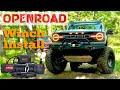 OPENROAD 13,000 lbs winch with synthetic rope and 2 wireless remote controllers   Panther Series 2S