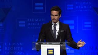 Greg Rikaart Receives the HRC Visibilty Award video