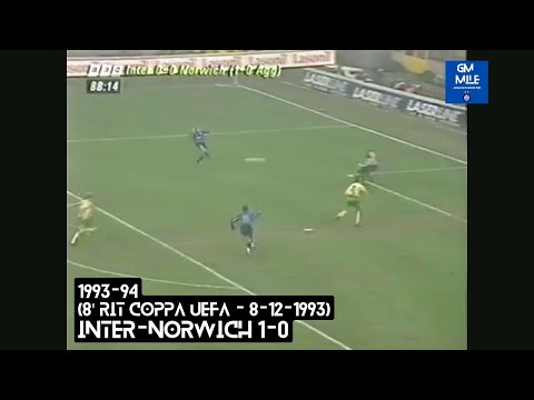 1993-94 (8' Rit Coppa UEFA - 08-12-1993) INTER-Norwich 1-0 [Bergkamp] Servizio BBC Sport UK