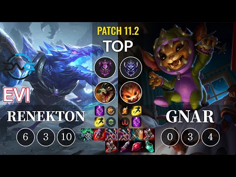 DFM Evi Renekton vs Gnar Top - KR Patch 11.2