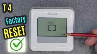 HONEYWELL Home T4 | HOW to Factory RESET | Restore DEFAULT Settings