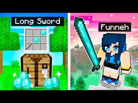 Minecraft but we have LONG Weapons!