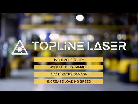 Topline Laser safety attachment for the forklift truck